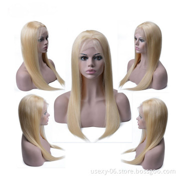 32 34 36 38 Inch Human Hair Virgin Wigs Blonde 613 HD Lace Front Vendors Brazilian Lace Front Human Hair Wigs For Black Women